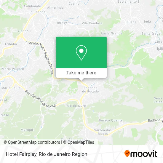 Hotel Fairplay map
