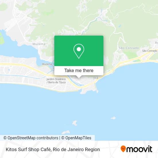 Kitos Surf Shop Café map