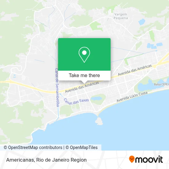 Americanas map