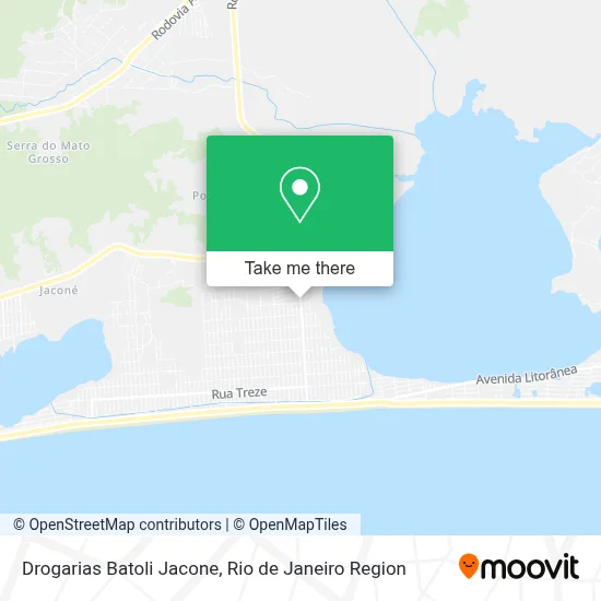 Drogarias Batoli Jacone map