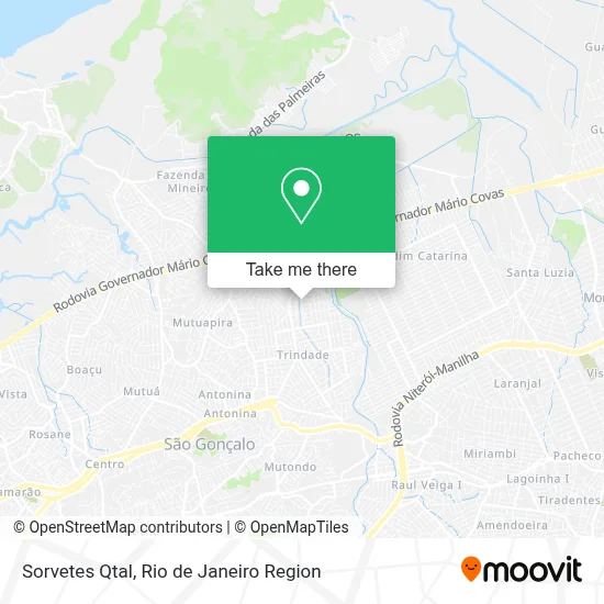 Sorvetes Qtal map