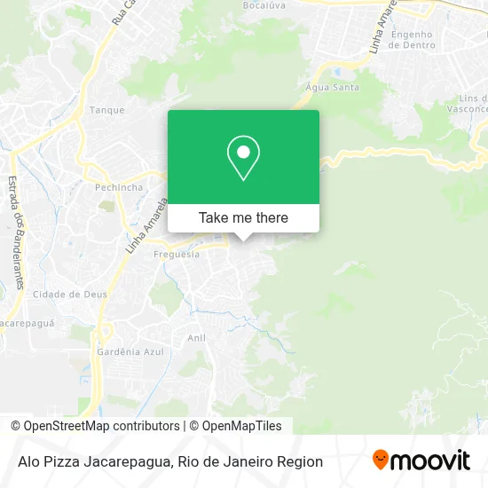 Alo Pizza Jacarepagua map