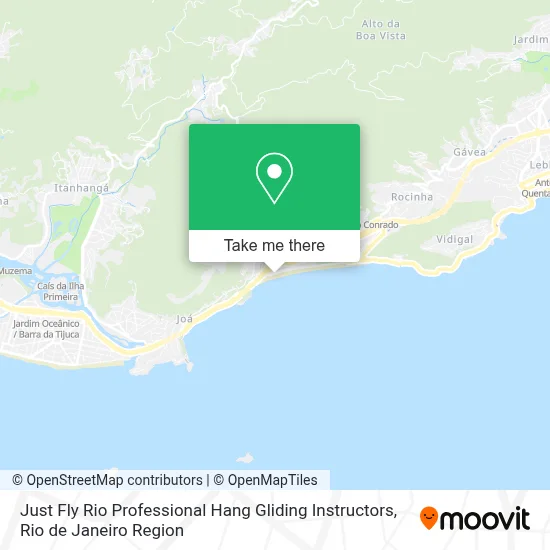 Just Fly Rio Professional Hang Gliding Instructors map