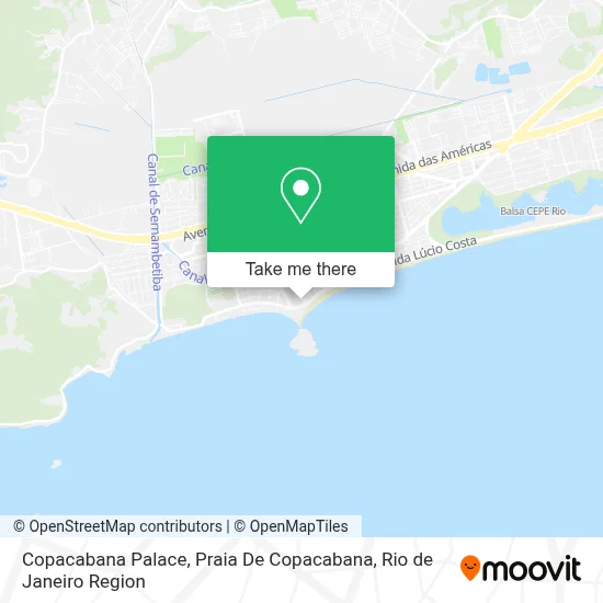 Copacabana Palace, Praia De Copacabana map