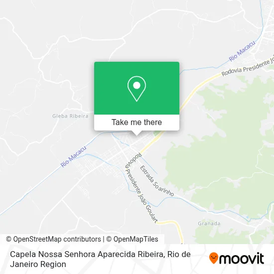 Capela Nossa Senhora Aparecida Ribeira map