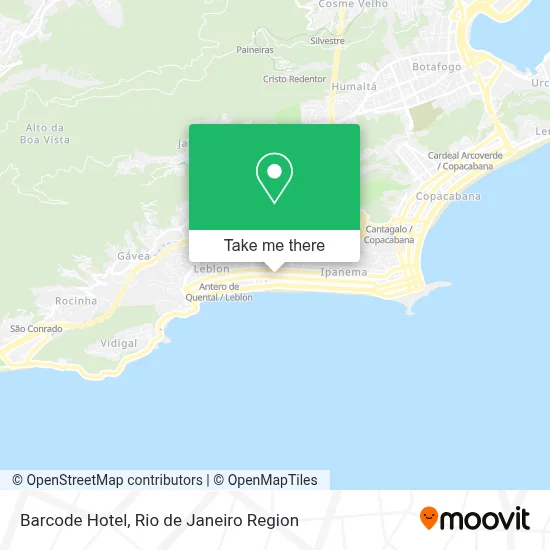 Barcode Hotel map