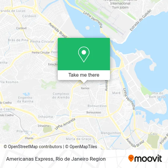 Americanas Express map