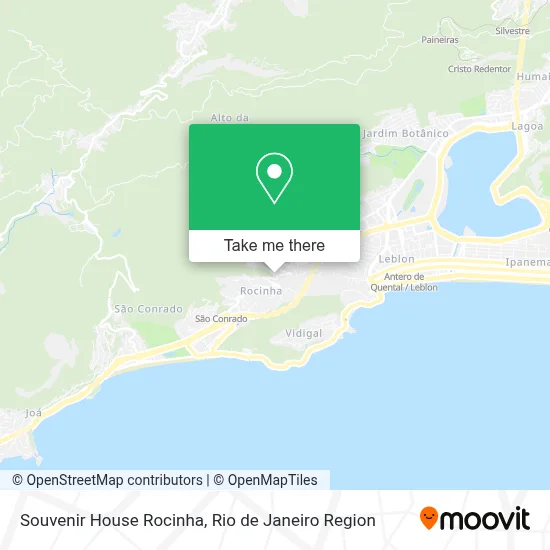 Souvenir House Rocinha map