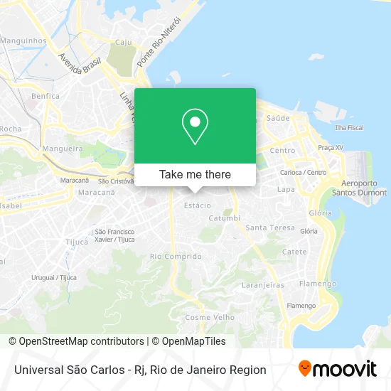 Universal São Carlos - Rj map