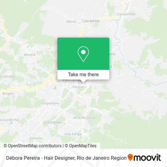 Débora Pereira - Hair Designer map