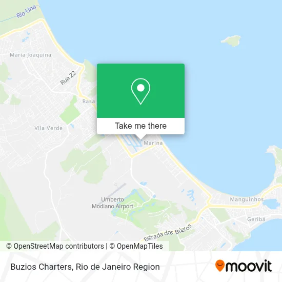 Buzios Charters map