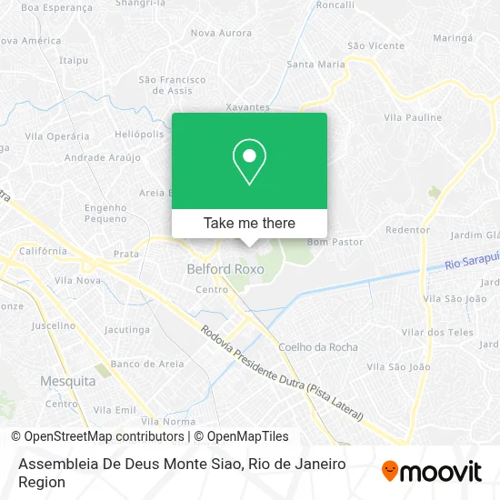 Assembleia De Deus Monte Siao map