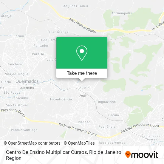 Centro De Ensino Multiplicar Cursos map