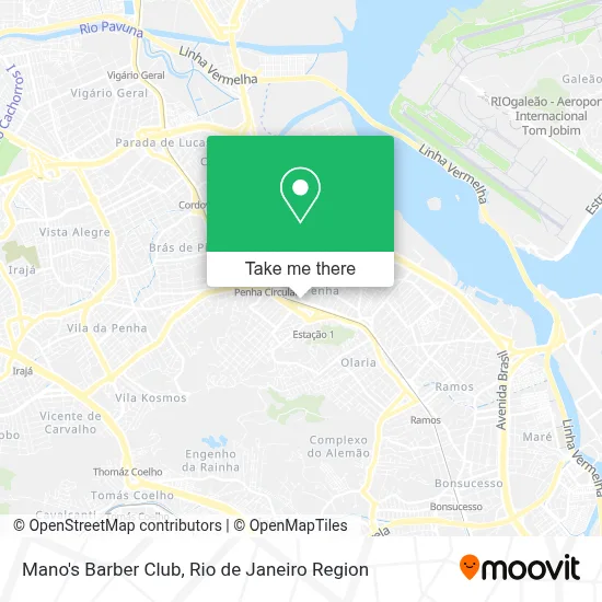 Mano's Barber Club map