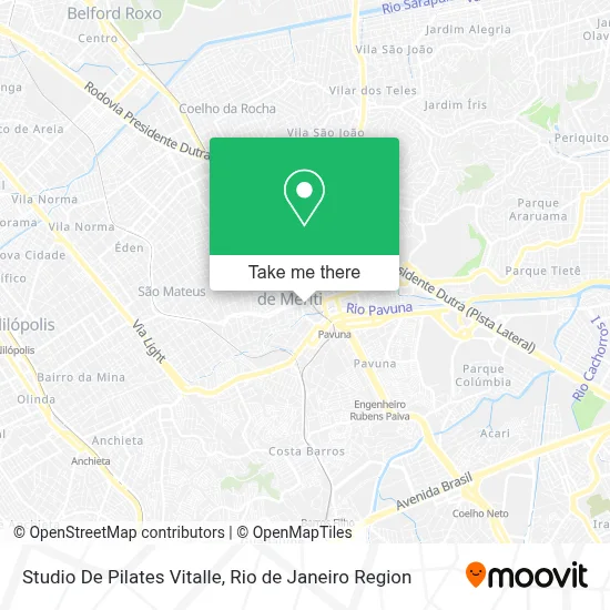 Studio De Pilates Vitalle map