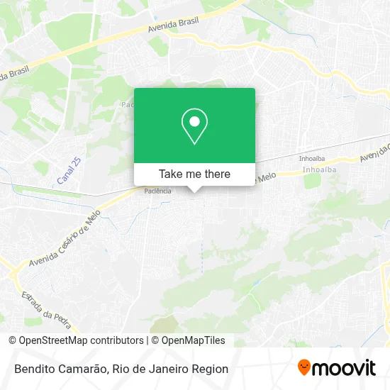 Bendito Camarão map