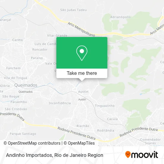 Andinho Importados map