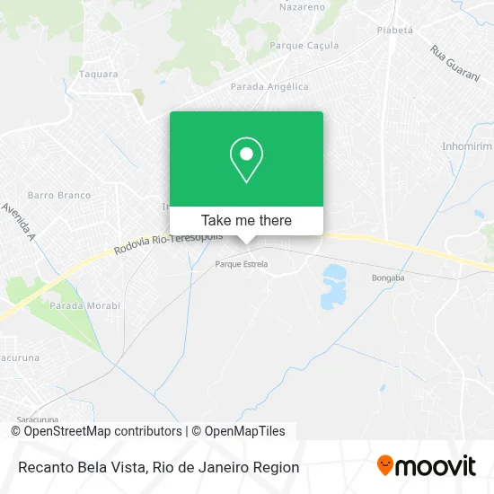 Recanto Bela Vista map