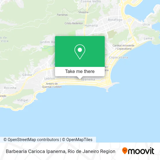Barbearia Carioca Ipanema map