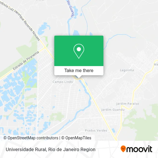 Universidade Rural map