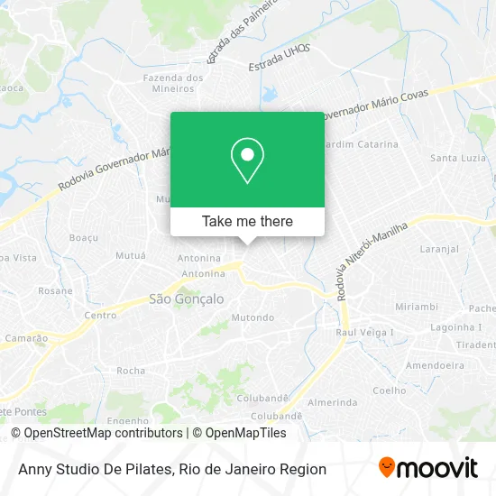 Anny Studio De Pilates map
