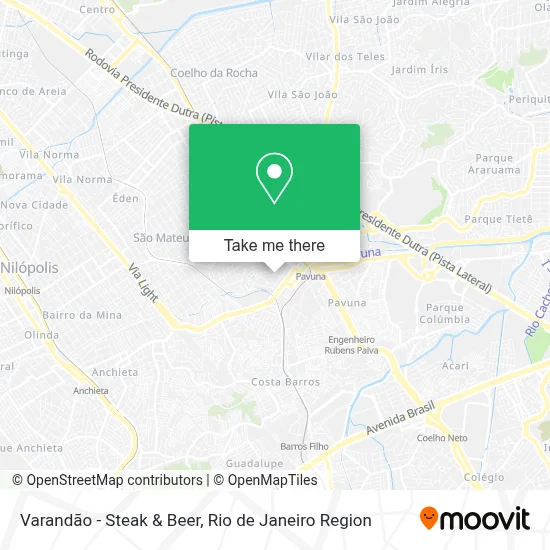 Varandão - Steak & Beer map