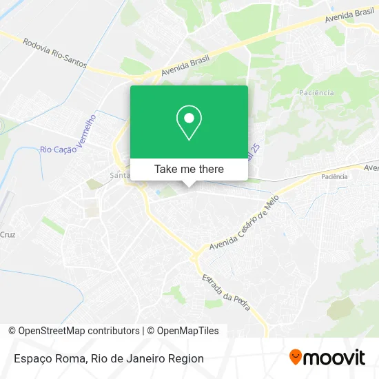 Espaço Roma map