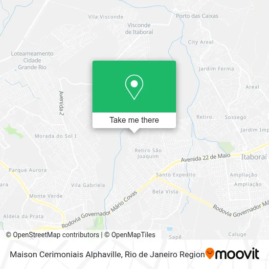 Maison Cerimoniais Alphaville map