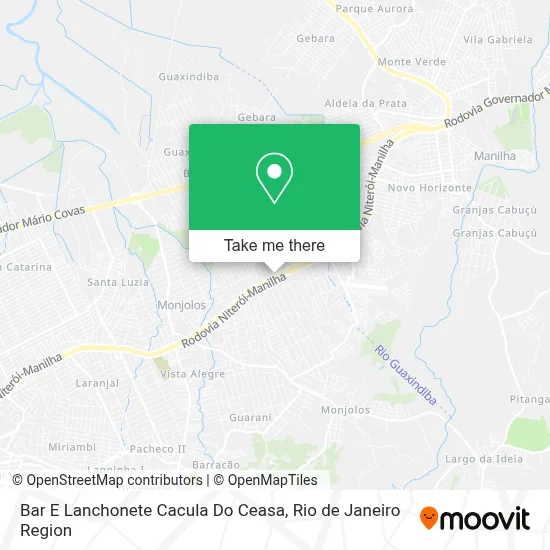 Bar E Lanchonete Cacula Do Ceasa map