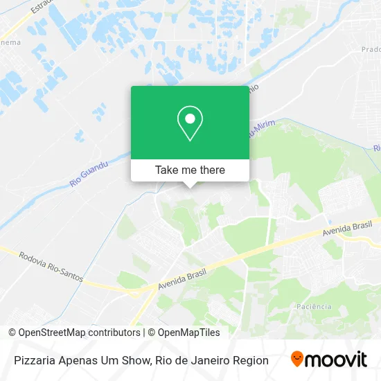 Pizzaria Apenas Um Show map