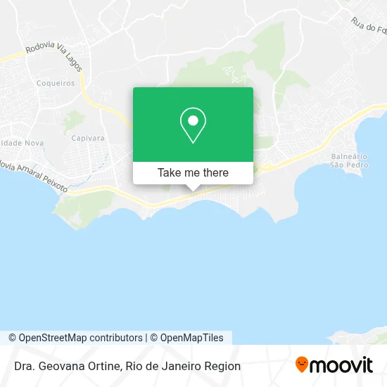 Dra. Geovana Ortine map