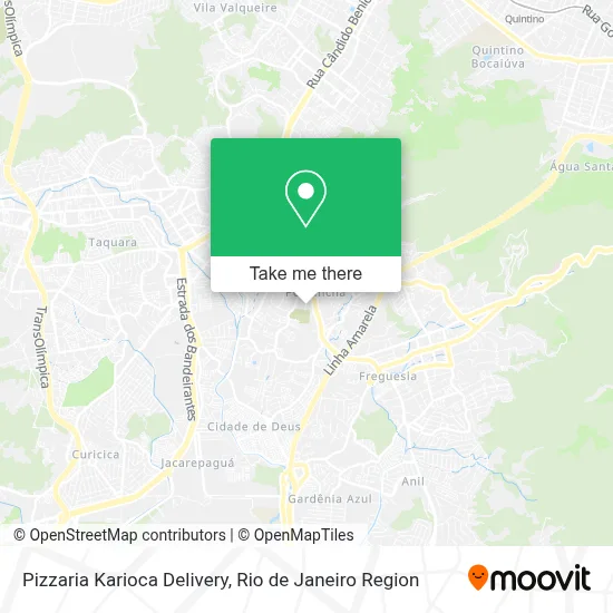 Pizzaria Karioca Delivery map
