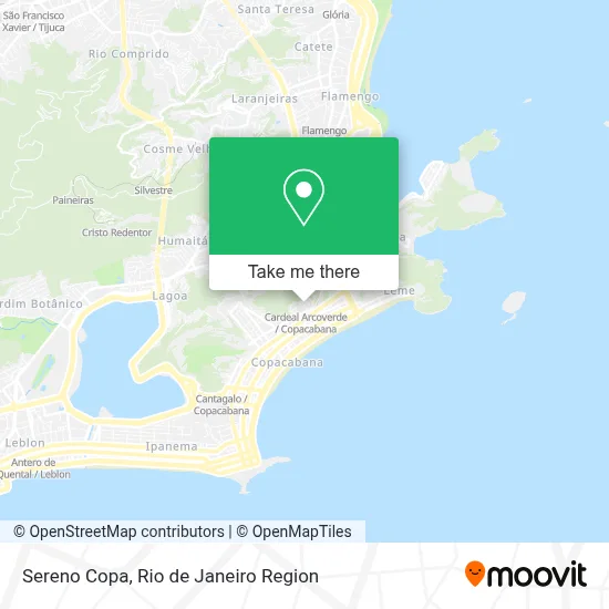 Sereno Copa map