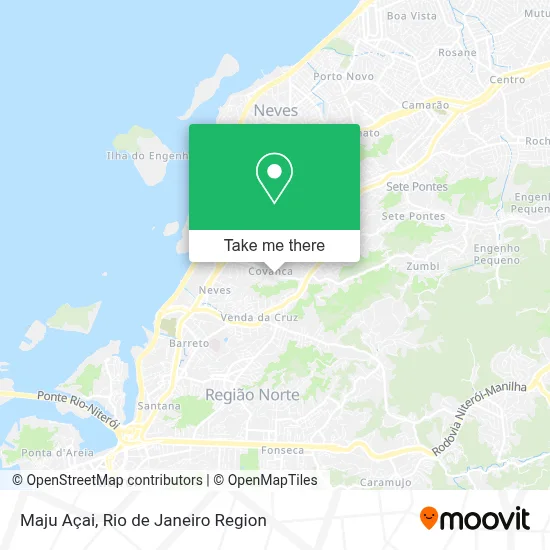 Maju Açai map