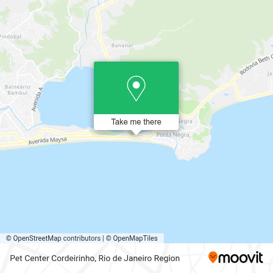 Pet Center Cordeirinho map