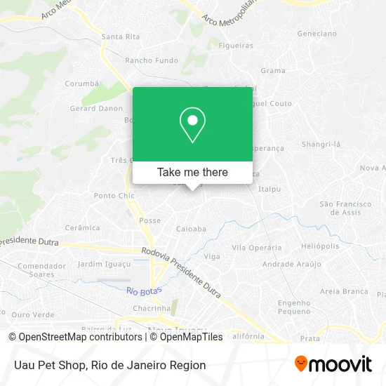 Uau Pet Shop map