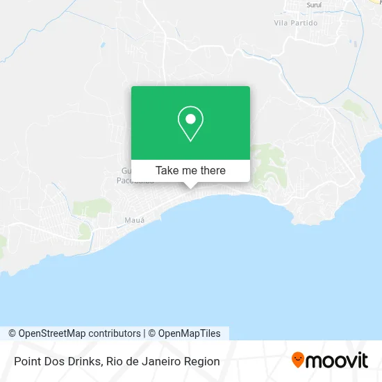 Point Dos Drinks map