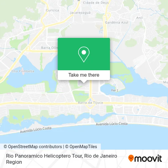 Rio Panoramico Helicoptero Tour map