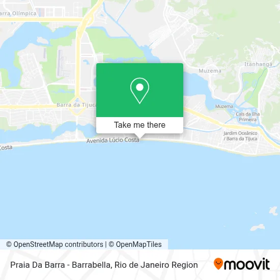 Praia Da Barra - Barrabella map
