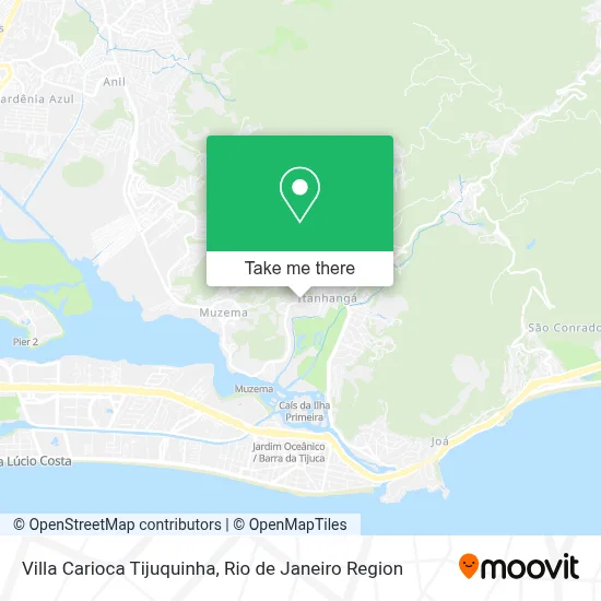 Villa Carioca Tijuquinha map