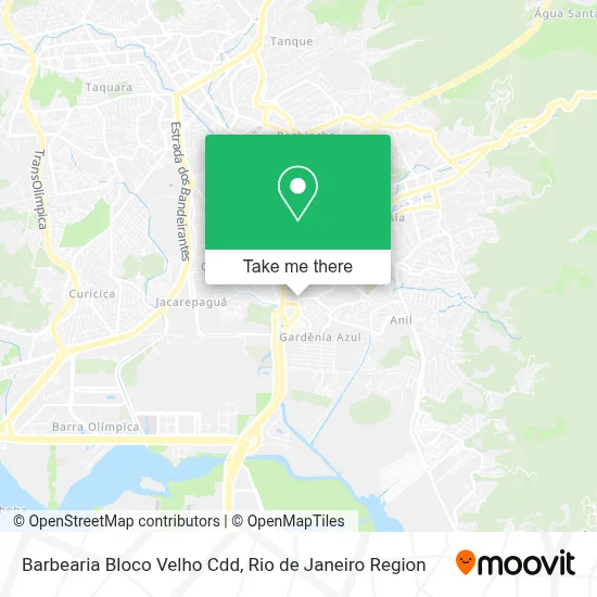Barbearia Bloco Velho Cdd map