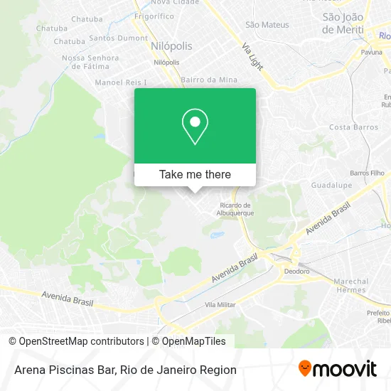 Arena Piscinas Bar map