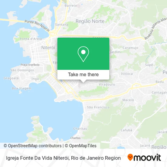Igreja Fonte Da Vida Niterói map