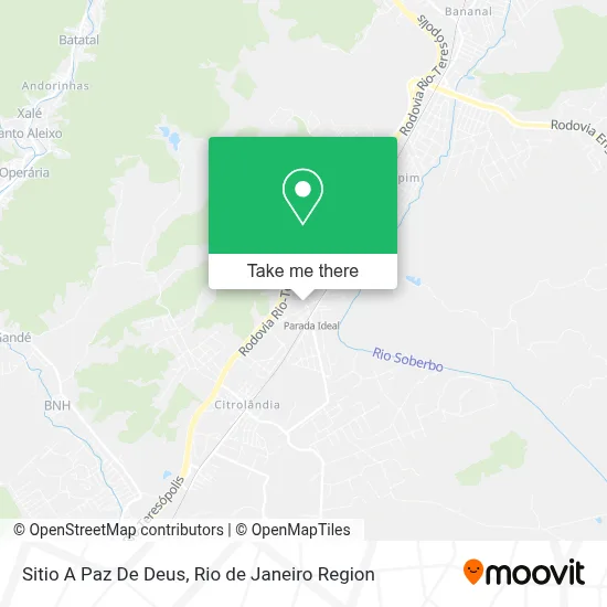 Sitio A Paz De Deus map