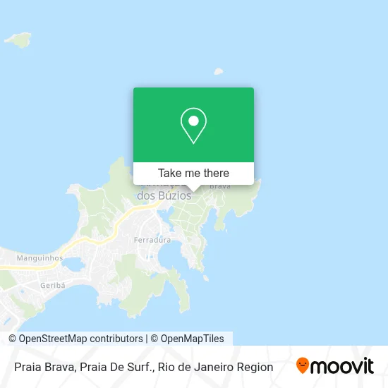 Praia Brava, Praia De Surf. map
