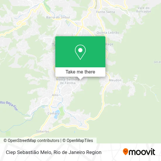 Ciep Sebastião Melo map