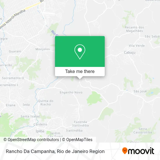 Rancho Da Campanha map