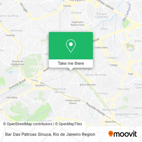 Bar Das Patroas Sinuca map