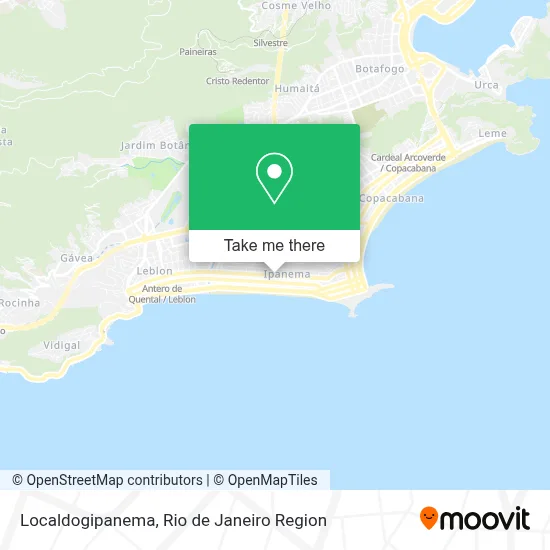 Localdogipanema map