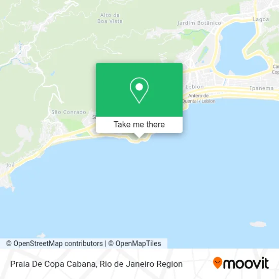 Praia De Copa Cabana map